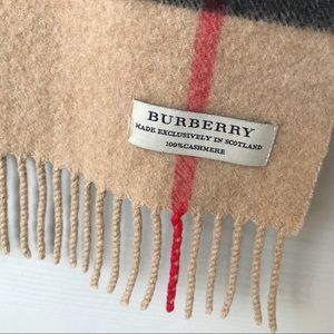 Authentic 100% Cashmere Burberry Scarf